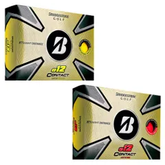e12 ゴルフボール ブリヂストン ゴルフ ブリジストン ボール 1ダース カラーボール イエロー レッド 赤 新品 おすすめのサムネイル