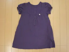 タルティーヌ エ ショコラ タルティーヌエショコラ tartine et chocolat アウトレット 子供服 女の子 100cm 半袖 ワンピース 紫 カットソー 無地 春 夏 ★3 ガールズ キッズ 【中古】 ユーズド リサイクル 子ども服