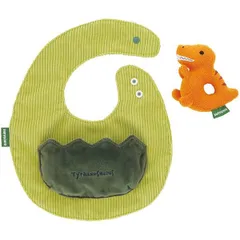  ティラノサウルス ガラガラ付 スタイ  よだれかけ 赤ちゃん よだれ掛け ラトル ビブ ベビー スケーター   