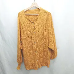 ◇ ⊇ select MOCA セレクト モカ 長袖 ニットカーディガン サイズF オレンジ レディース E  【1501230006644】