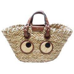 ANYA　HINDMARCH　アニヤ・ハインドマーチ　EYES　バスケット　スモール　トートバッグ/かごバッグ