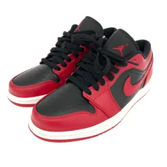 美品 NIKE ナイキ 表記サイズ:26 エアジョーダン1ローカット スニーカー 553558-606 ブラック/レッド   メンズ　240001144690