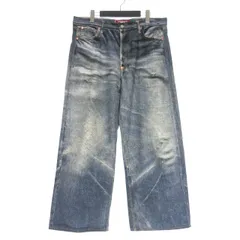 ジュンヤワタナベマン JUNYA WATANABE MAN × Levi's × BerBerJin 25SS 綿ツイル インクジェットプリント  デニム 転写パンツ S インディゴ WO-P905のサムネイル