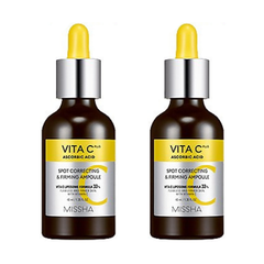 Missha　ミシャ　ビタCプラス　スポットコレクティング&ファーミングアンプル　30ml　2個セット　『美容液』　［8809747923571-2p］