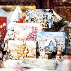 ホワイトクリスマスのジャンクジャーナル　雑記帳　Xmas コラージュ　レース ホワイトクリスマスのジャンクジャーナル 雑記帳 Xmas
