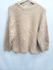 ◇ ⊇ アーバンリサーチアイテムズ セーター 長袖 モヘヤオーバーニット サイズF ベージュ レディース E  【1507010008235】