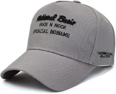 KYwebショップ メンズ レディース キャップ 帽子 通気性 速乾 深め つば長 日よけ サイズ調節可能(グレー,  Free Size)