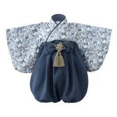 【特価セール】ベビー 袴 2ピース [regalo] 70～90cm ロンパース 女の子 男の子 和装 フォーマル 赤ちゃん お宮参り 百日祝 初節句