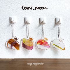 【tomi_moon】柴犬お寿司のアクリルキーホルダー 犬 ストラップ チャーム