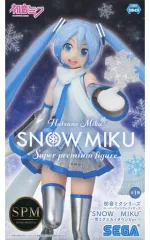 【中古】フィギュア 初音ミク 「VOCALOID」 スーパープレミアムフィギュア”SNOW MIKU”～雪ミクスカイタウンVer.～