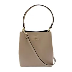 【美品】COACH＊タウンバケット 2way ブラック 未使用チャーム付き コーチ アウトレット ショルダーバッグ レディース シグネチャー