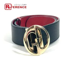 GUCCI グッチ ベルト ダブルGロゴ バックル 450000 レザー レッド