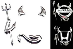 最短当日発送 3D デビル ステッカー エンブレム 車 車用 立体 かっこいい 悪魔 ロゴ おしゃれ バイク ヘルメット シール スポーツ レーシング 小悪魔 蝙蝠 かわいい 誕生日 記念日 select ギフト プレゼント