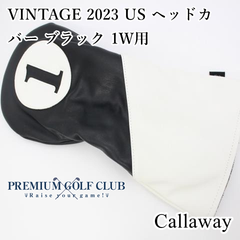新品 キャロウェイ VINTAGE ヘッドカバー ブラック 1W ドライバー用 2025年継続 日本未発売USモデル！ [8704]