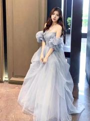 dress productionオフショルダーボリュームフリルドレス（W342