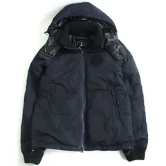 美品□黒タグ エンポリオアルマーニ Josh:Fashion Fit リバーシブル 中綿ジャケット/ブルゾン ダークネイビー×ブラック M 正規品 メンズ　t16-st10325-85ttのサムネイル