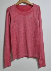 S ) ナイキ ピンク 機能性 長袖Tシャツ