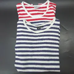 ◇ ⊂ 《 marimekko マリメッコ ボーダー柄 綿 まとめ売り2点セット tシャツ レディース 》 E  【1502180020629】