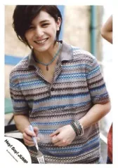 【中古】生写真(ジャニーズ) Hey! Say! JUMP/山田涼介/横型・上半身・衣装茶青・右手フォーク・笑顔/公式生写真