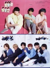 【中古】ポスター 両面B4ピンナップ(二つ折) 岩崎大昇＆那須雄登＆佐藤龍我(美 少年)/7 MEN 侍 duet(デュエット) 2022年7月号綴じ込み付録