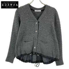 【美品】サカイ　sacai バックプリーツ　カーディガン　グレー　コットン sacai（カーディガン）のフリマアイテム一覧