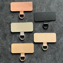 スマホ　スマホショルダーストラップ　スマホストラップホルダー　ストラップアタッチメント金属フック　スマホ　ショルダーシンプル挟むだけホルダー　フォルダー　iPhone Android pixel AQUOSステンレス　板　プレート　ケース　フック