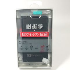 手帳型合成皮革スマホケース ARROWS We (ブラック)  Stand Flip◆未使用・未開封