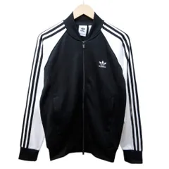アディダスオリジナルス adidas originals 美品 アディカラー クラシックス SSTトラックジャケット ジャージ ブルゾン ロゴ 刺繍 L 黒 白 ブラック ホワイト IK7025 0919