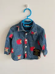 ジャンクストア　デニムシャツ　柄シャツ