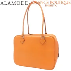 HERMES(エルメス) ミニプリュム 20 オレンジ ヴォーエプソン パラジウム金具 シルバー金具 □H刻印 ハンドバッグ ミニハンドバッグ レディース 40802130456【中古】【アラモード】のサムネイル
