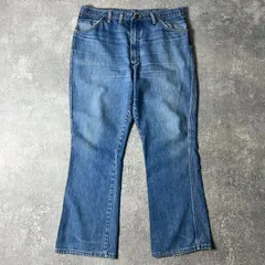 ヒゲ 70s USA製 Wrangler フレア デニム パンツ 38 31 / 70年代 アメリカ製 ビンテージ ラングラー ジーンズ ジーパン