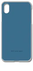 【新品未使用】iPhone XR アイフォンテンアール クリア ハードケース (257-outer space) ブルー系 ダークブルー系 カバー スマホケース cl-iphonexr-257