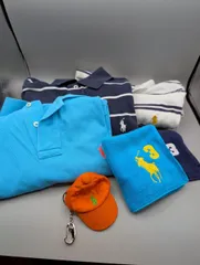 【まとめ売り】ラルフローレン ポロシャツ3枚＋タオル2枚＋キャップキーホルダーセット