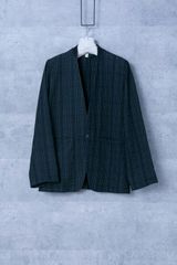 m's braque 　エムズ ブラック 　Mud Dyeing No Collar S1B JacketB211515　泥染めジャケット/ノーカラー