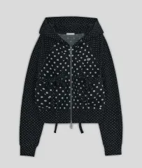 hug your skin フード付きストライプパーカー ハグユアスキン hug your