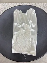 花嫁グローブ・レース・サテン・ショートグローブ【ELEGANT】