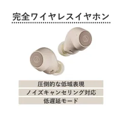 完全ワイヤレスイヤホン ライトベージュ ATH-CKS30TW+BG [ワイヤレス(左右分離) /ノイズキャンセリング対応 /Bluetooth対応]のサムネイル