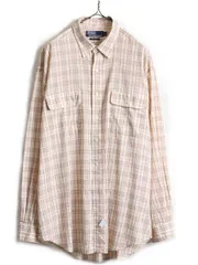 90s 大きいサイズ XL ■ POLO ポロ ラルフローレン チェック 長袖 