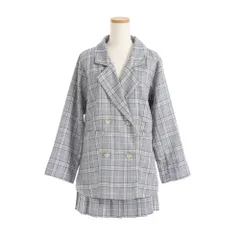 夢展望公式 [新品未使用] ジャケット＆プリーツｓｅｔｕｐ [ネイビーブルー] 他カラー別ページ有  ジャケット・ブルゾン その他セットアップ 535445-03