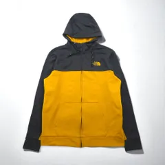 THE NORTH FACE ソフトシェル フルジップパーカー SURGENT BLOCK FULLZIP JACKET ジャージ L イエロー バイカラー サムホール 海外規格 NF0A2V4SUPS