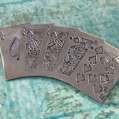 sterling silver 　ブローチ　トランプ　シルバー　アクセサリー　925　スペード柄　モチーフ　スターリングシルバー　約15.5g