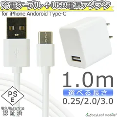 マイクロUSBケーブル iphone 充電器セット 充電ケーブル type-cケーブル タイプC ケーブル 2本セット ACコンセント ACアダプタ USBコンセント ポイント消化 ぽっきり価格