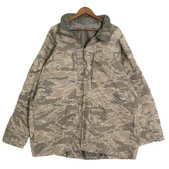 00年代 米軍実物 U.S.AIRFORCE APECS GORETEX パーカージャケット ミリタリー ABUカモ (メンズ X-LARGE LONG) 中古 古着 A1481