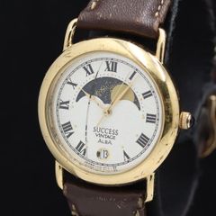 稼働】SEIKO アルバ サクセス ムーンフェイズ 腕時計 V318-6A10 - メルカリ