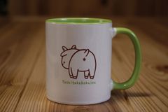 吉がけ牧場マグカップ（ふりむきヤギ）