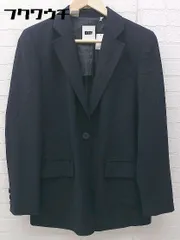 ◇ DKNY ダナキャランニューヨーク 背抜き 2B 長袖 テーラード ジャケット サイズ4 ネイビー レディース 【1002801110468】