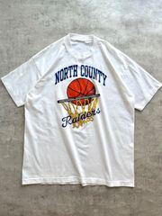 90's "NORTH COUNTY Raiders" basketball T-shirt