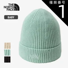 種類1：GL/BF ザ・ノース・フェイス ニット キャップ ビーニー ベビー スモールロゴビーニー THE NORTH FACE NNB42300 B S-LOGO BEANIE 刺繍 日本製 赤ちゃん ギフト プレゼント 秋冬 ペールグリーン ブラック グラ
