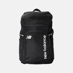 ニューバランス リュックサック 30L  バック Newbalance トップローディング バックパック メンズ レディース 鞄 スポーツバッグ スクエア型 スポーティ ブラック/ホワイト/LAB55616-BKW