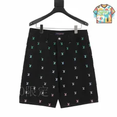 【今日WTO】LOUIS VUITTON 2025SS グラデーション刺繍デニムショートパンツ-WN01